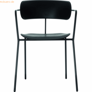 Paperflow Stuhl Bistro Kunststoff VE=4 Stück schwarz