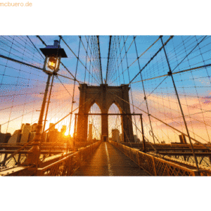 Paperflow Wandbild 65x98cm Brooklyn Bridge
