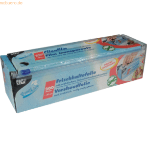 Papstar Frischhaltefolie 30cmx300m PVC transparent