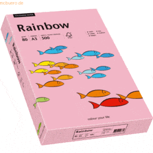 Papyrus Multifunktionspapier Rainbow A3 80 g/qm rosa VE=500 Blatt