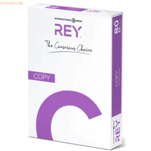 Rey Kopierpapier A4 Rey Copy 80g/qm weiß VE=500 Blatt