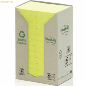Post-it Notes Haftnotizen 38x51mm gelb VE=24 Stück im Spenderkarton