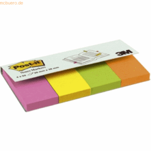 Post-it Notes Markers Haftnotizen Page Markers 20x38mm Neonfarben sort