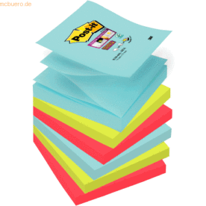 Post-it Z-Notes Haftnotizen Super Sticky Z-Notes Miami Collection 76x7