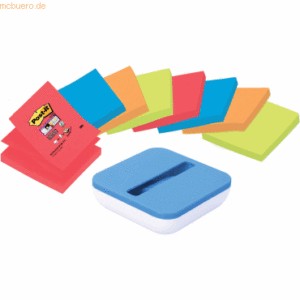 Post-it Z-Notes Haftnotizen Super Sticky Z-Notes 76x76mm 8x90 Blatt +