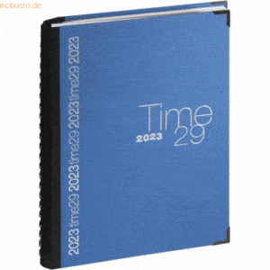 Quo Vadis Bürokalender Time 29 A4 Stoff A4 blau Kalendarium 2023