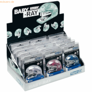 Rapid Mini-Heftgerät BabyRay Kunststoff 10 Blatt Blisterverpackung VE=