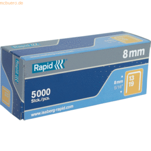 5 x Rapid Tackerklammern Nr. 13 6mm Edelstahl VE=2500 Stück