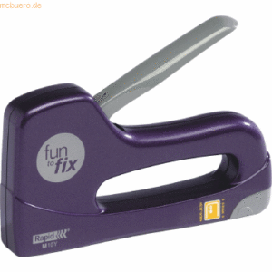 10 x Rapid Handtacker Fun to Fix M10Y Blisterverpackung violett