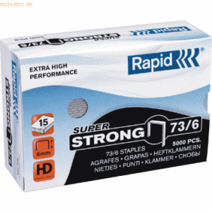 Rapid Heftklammern 73/6mm Super Strong verzinkt VE=5000 Stück