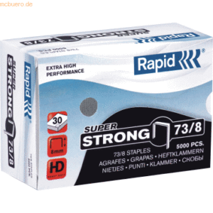 Rapid Heftklammern 73/8 Super Strong verzinkt VE=5000 Stück