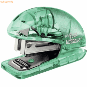 Rapid Miniheftgerät Colour'Ice F4 10 Blatt Blister transparent grün