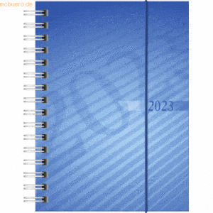 Rido Taschenkalender 10x14cm 1 Woche/2 Seiten PP-Einband blau 2023