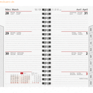 Rido Taschenkalender-Ersatzeinlage Modell int. 8