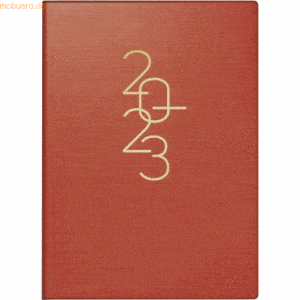 Rido Taschenkalender Technik III 10x14cm 1 Tag/Seite Kunstleder rot 20