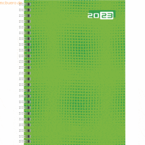 Rido Buchkalender futura 2 A5 1 Woche/2 Seiten Grafik-Einband grün 202
