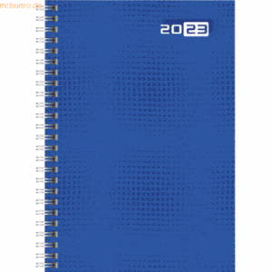Rido Buchkalender futura 2 A5 1 Woche/2 Seiten Grafik-Einband blau 202