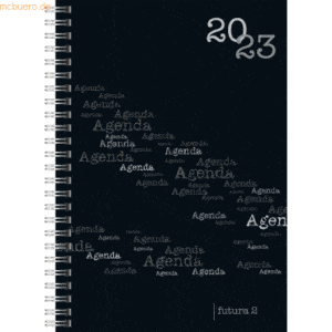 Rido Buchkalender futura 2 A5 1 Woche/2 Seiten PP-Einband Agenda blau