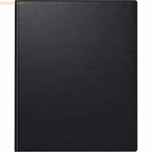 Rido Buchkalender Wochentimer 21x26cm Balacron schwarz 2023