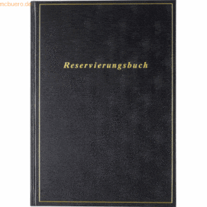 Rido Buchkalender Reservierung A4 1 Tag/Seite Balacron schwarz 2023