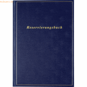 Rido Buchkalender Reservierung A4 1 Tag/2 Seiten Balacron dunkelblau 2