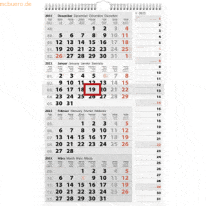 Rido 4-Monatskalender Kombi 30x49cm 2023