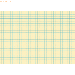 RNK Karteikarten A5 kariert 170 g/qm gelb VE=100 Stück