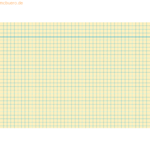 RNK Karteikarten A6 kariert 170 g/qm gelb VE=100 Stück