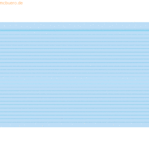 RNK Karteikarten A8 liniert 170 g/qm blau VE=100 Stück