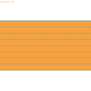 RNK Karteikarten A8 liniert 170 g/qm orange VE=100 Stück