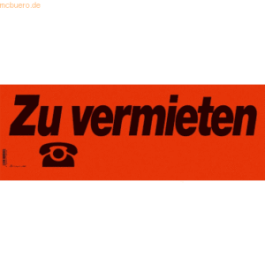 RNK Plakat 'Zu vermieten' 530x190mm VE=10 Blatt