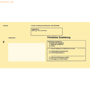 RNK Postzustellung Innerer Umschlag DINlang nassklebend mit Fenster