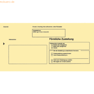 500 x RNK Postzustellung Innerer Umschlag DINlang nassklebend