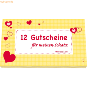 24 x RNK Gutscheinheft Idee & Stil -12 Gutscheine für meinen Schatz-