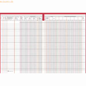 RNK Waren- und Rechnungseingangsbuch A4 30 Blatt