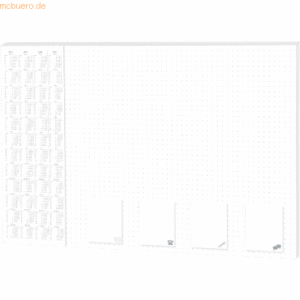 RNK Schreibunterlage -Office dotted- 600x420mm 30 Blatt