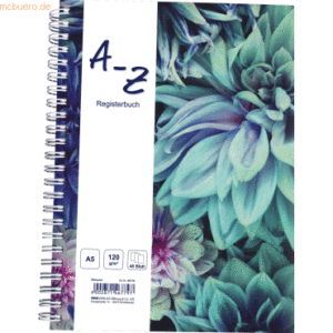 RNK Notizbuch A6 -Blossom- 48 Blatt mit Register