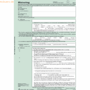 RNK Universal-Mietvertrag für Wohnungen SD 3x2 Blatt VE=10 Stück