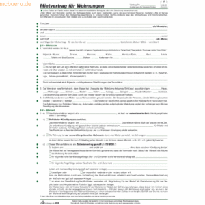 RNK Mietvertrag für Wohnungen ausführlich A4