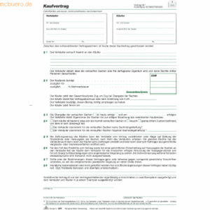 RNK Universal-Kaufvertragblock A4 VE=100 Blatt