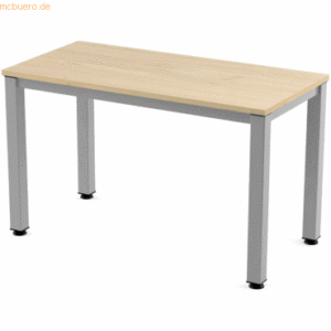 Rocada Schreibtisch Executive BxTxH 120x60x73cm Gestell grau Platte Me