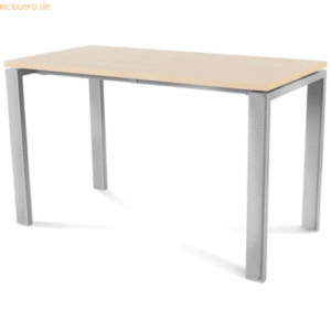 Rocada Schreibtisch Total BxTxH 120x60x73cm Gestell verchromt Platte M