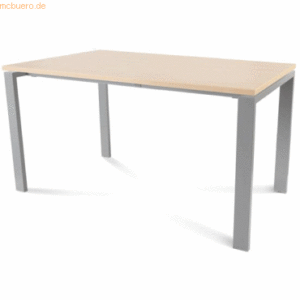 Rocada Schreibtisch Total BxTxH 140x80x73cm Gestell grau Platte Melami