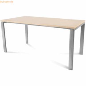 Rocada Schreibtisch Total BxTxH 160x80x73cm Gestell verchromt Platte M