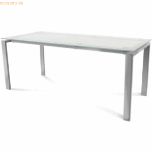 Rocada Schreibtisch Total BxTxH 180x80x73cm Gestell verchromt Platte G