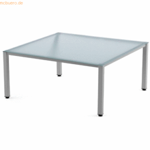 Rocada Schreibtisch Executive BxTxH 120x120x73cm Gestell grau Platte G