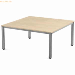 Rocada Schreibtisch Executive BxTxH 120x120x73cm Gestell verchromt Pla