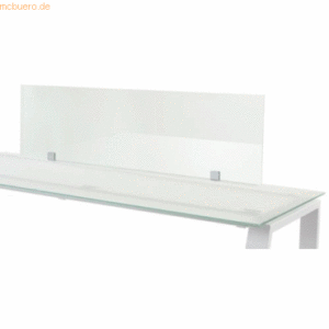 Rocada Trennwand 40x136cm Glas (Einzeltisch Glasplatte)