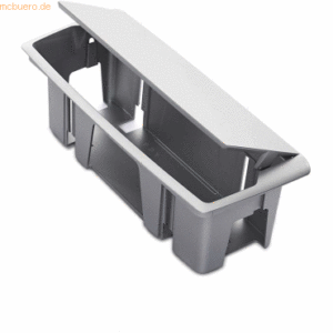 Rocada Steckdosenbox leer LxB 30x11cm grau