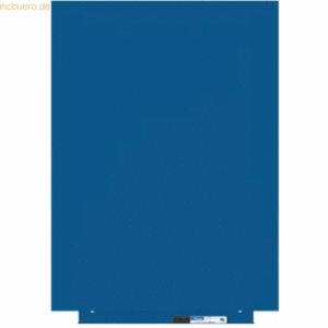 Rocada Skinwhiteboard-Modul lackiert 55x75cm RAL 5017 verkehrsblau